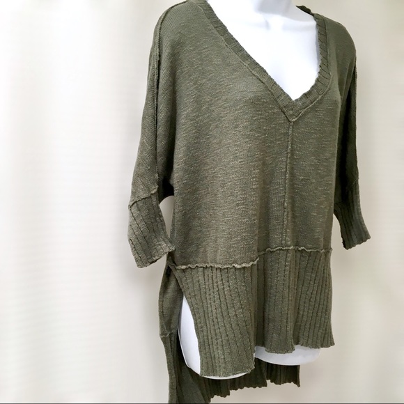 Urban Outfitters Olive Half Sleeve Sweater Top NWT - Picture 6 of 7